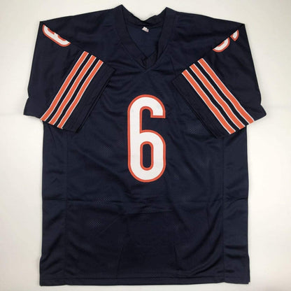 Autographed/Signed Jay Cutler Chicago Blue Football Jersey PSA/DNA COA