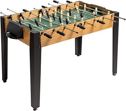 Giantex 48" Foosball Table, Wooden Soccer Game Table w/Footballs, Suit for 4 Players, Competition Sized Football Table, Foosball Table Adult Size for Game Room, Arcades, Kids, Adults
