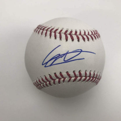 Autographed/Signed Vladimir Vlad Guerrero Jr. Rawlings Official Major League Baseball ROML JSA COA Auto