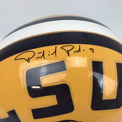 Autographed/Signed Patrick Peterson LSU Tigers Full Size FS F/S Replica College Football Helmet JSA COA