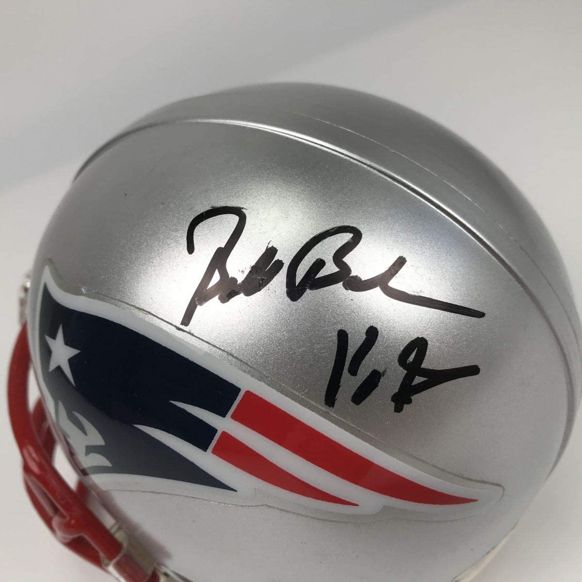 Autographed/Signed Bill Belichick New England Patriots Football Mini Helmet PSA/DNA COA Holo Only