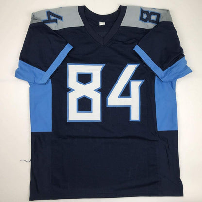 Autographed/Signed Corey Davis Tennessee 2018 Dark Blue Football Jersey JSA COA