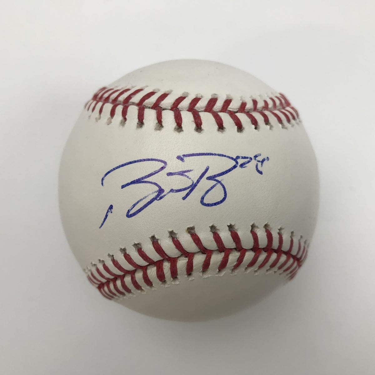 Autographed/Signed Buster Posey Rawlings Official Major League Baseball ROML JSA COA