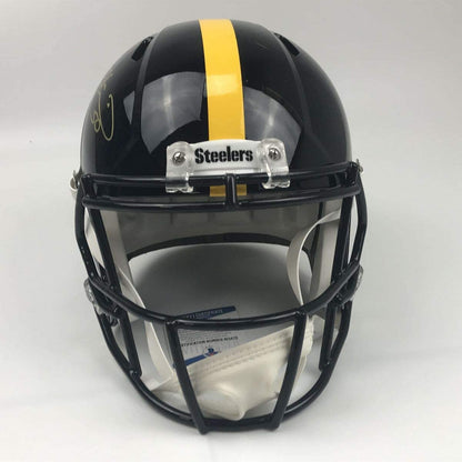 Autographed/Signed Ryan Shazier Pittsburgh Steelers Full Size FS F/S Replica Football Helmet Beckett BAS COA