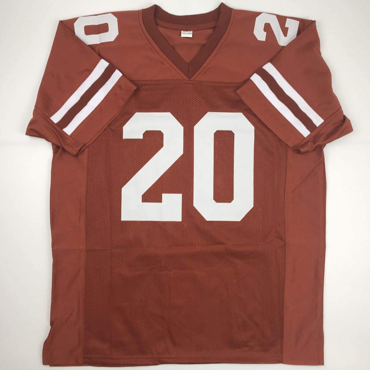Autographed/Signed Earl Campbell Tyler Rose Texas Orange College Football Jersey Tristar COA