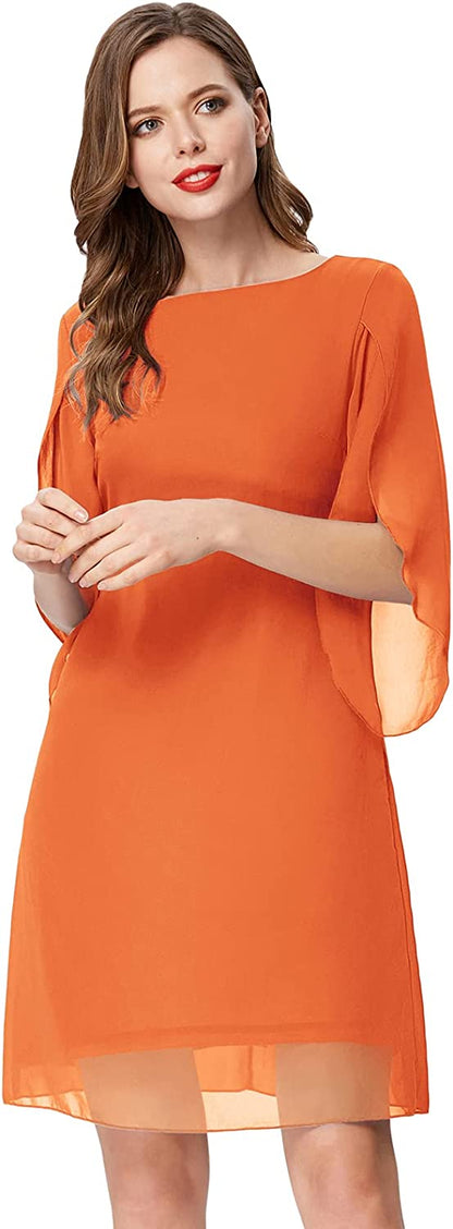 GRACE KARIN Women Loose Chiffon Dress Elegant Evening Dress for Cocktail Party