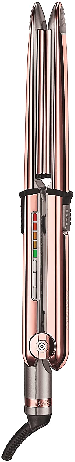 BabylissPRO Nano Titanium Prima Ionic Hair Straightener, Curl and Straighten Hair With One Professional Tool