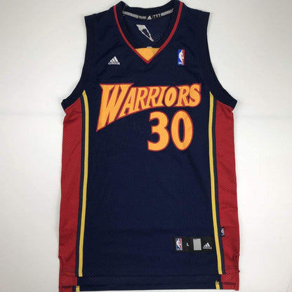 Autographed/Signed Stephen Steph Curry Golden State Blue Rookie Basketball Jersey Beckett BAS COA