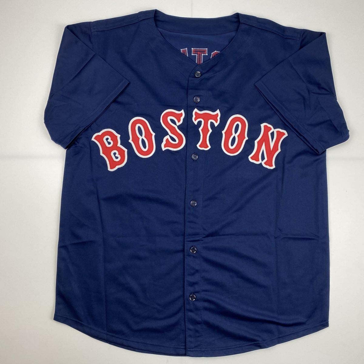 Autographed/Signed Pedro Martinez Boston Blue Baseball Jersey JSA COA