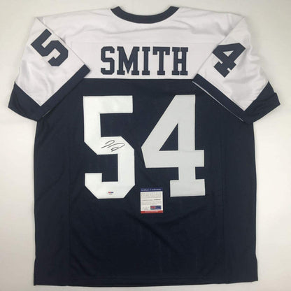 Autographed/Signed Jaylon Smith Dallas Thanksgiving Day Football Jersey PSA/DNA COA