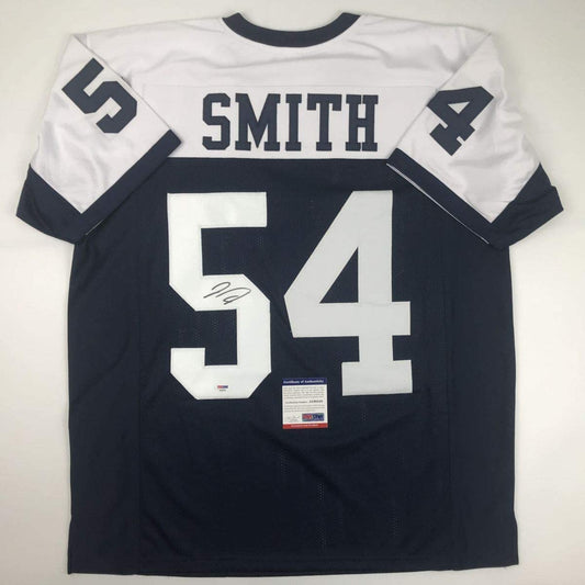 Autographed/Signed Jaylon Smith Dallas Thanksgiving Day Football Jersey PSA/DNA COA