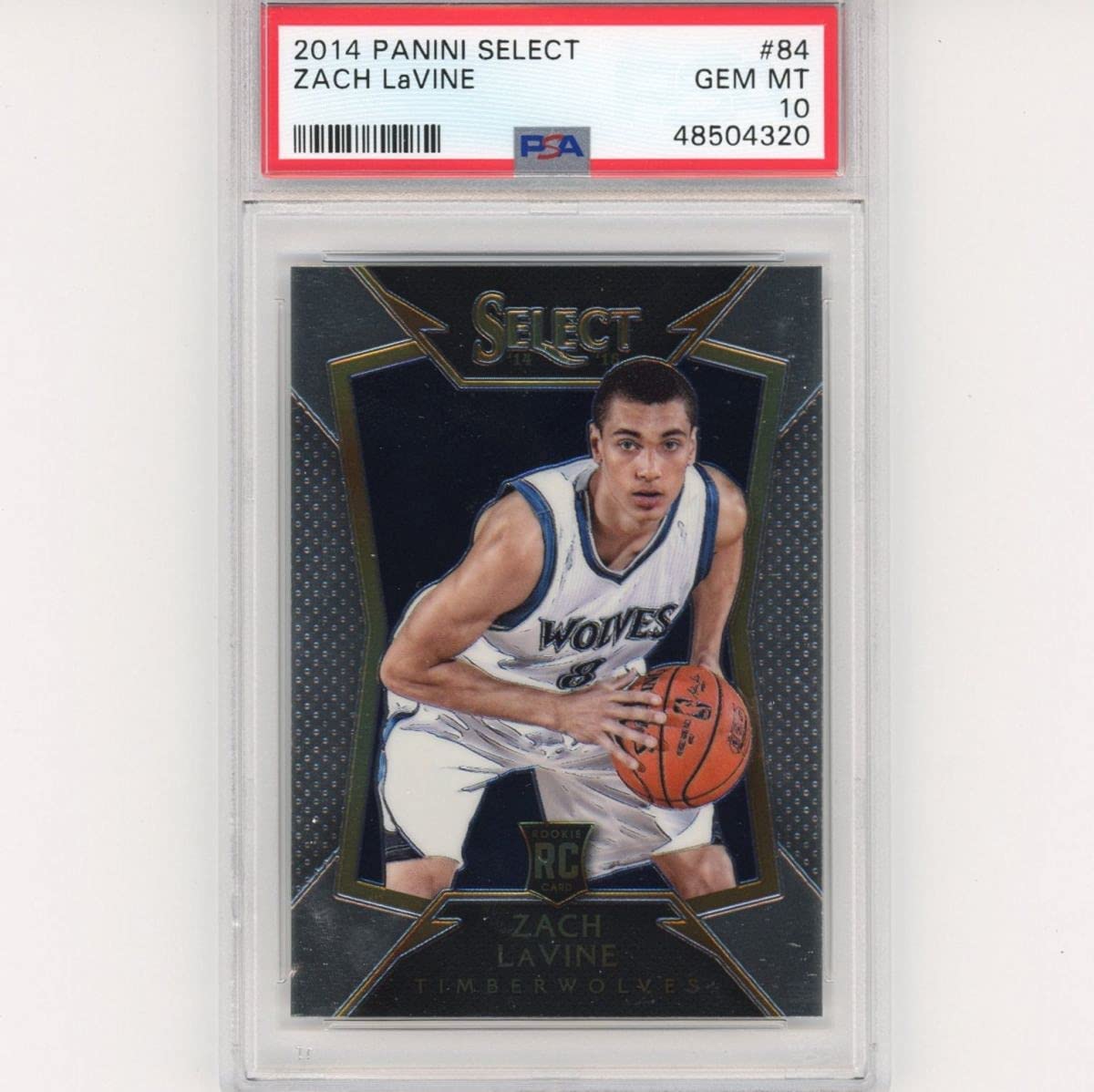 Graded 2014-15 Panini Select Zach LaVine #84 Rookie RC Basketball Card PSA 10 Gem Mint