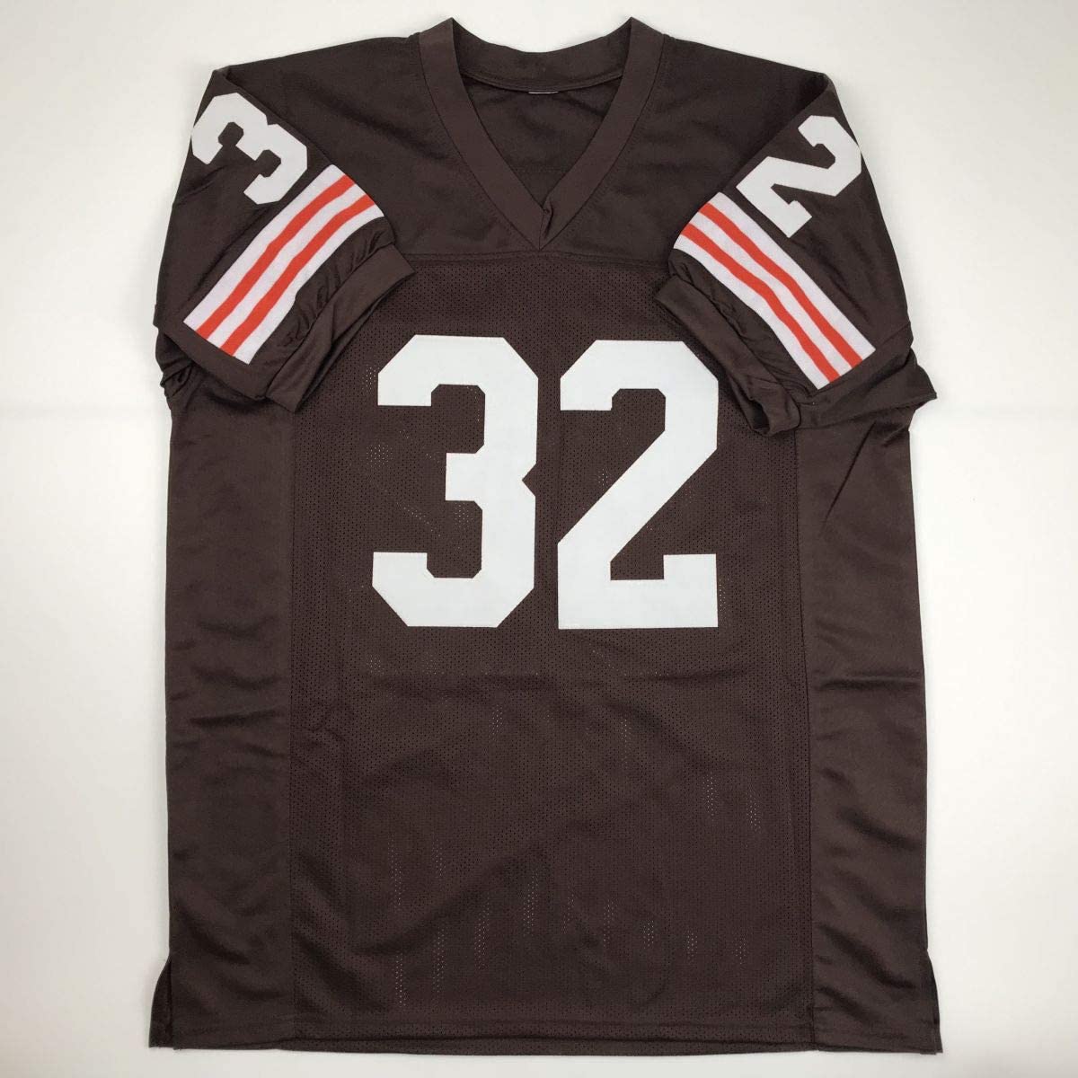 Autographed/Signed Jim Brown Cleveland Football Brown Jersey Beckett BAS COA