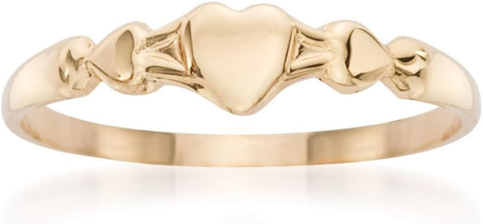 Baby's 14kt Yellow Gold Heart Ring. Size 1