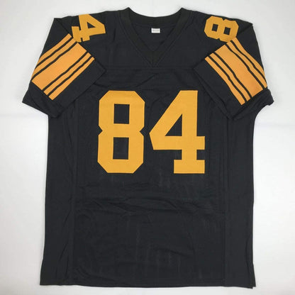 Autographed/Signed Antonio Brown Pittsburgh Steelers Color Rush Black Football Jersey JSA COA