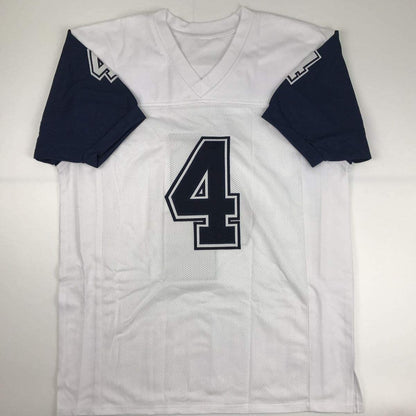 Autographed/Signed Dak Prescott Dallas Color Rush Football Jersey JSA COA