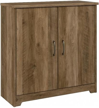 Bush Furniture Cabot Small Bathroom Storage Cabinet with Doors in Reclaimed Pine