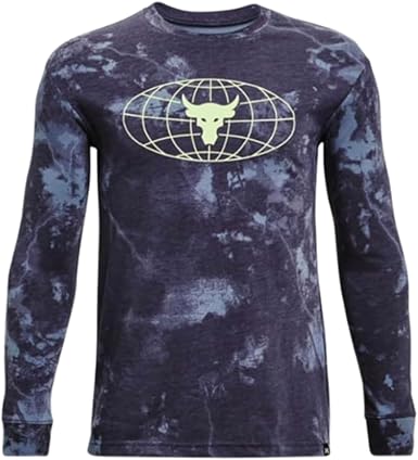Under Armour Boys' Project Rock Brahman Globe Long Sleeve (as1, Alpha, x_l, Regular)