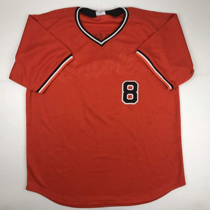 Autographed/Signed Cal Ripken Jr. Baltimore Orange Baseball Jersey JSA COA