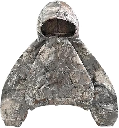Woman Leopard Cheetah Print Hoodie Camo Hoodie Oversized Sweatshirts Y2k Graphic Hoodies 2000s Streetwear