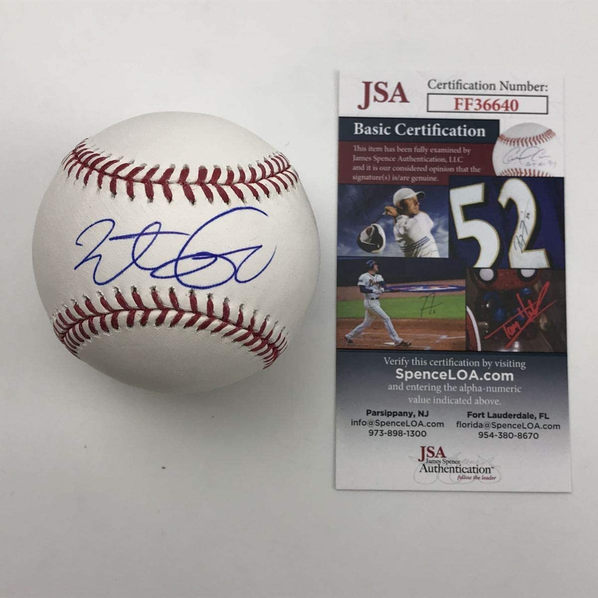 Autographed/Signed Brett Lawrie Rawlings Official Major League Baseball ROML JSA COA Auto