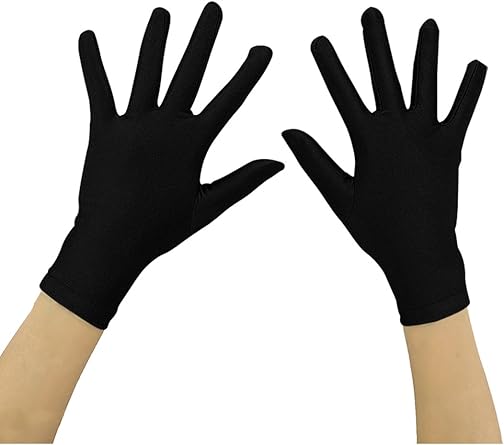Costume Gloves Kids Girls Boys Princess Dress Up Gloves Short Spandex Formal Gloves For Child Tea Party, Birthday
