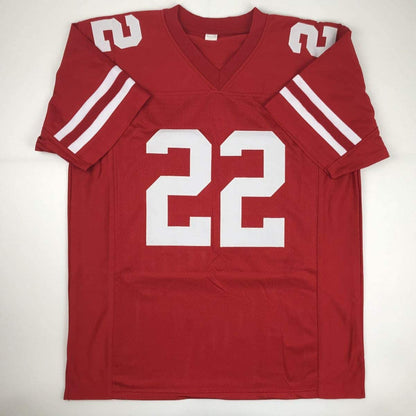 Autographed/Signed Matt Breida San Francisco Red Football Jersey JSA COA