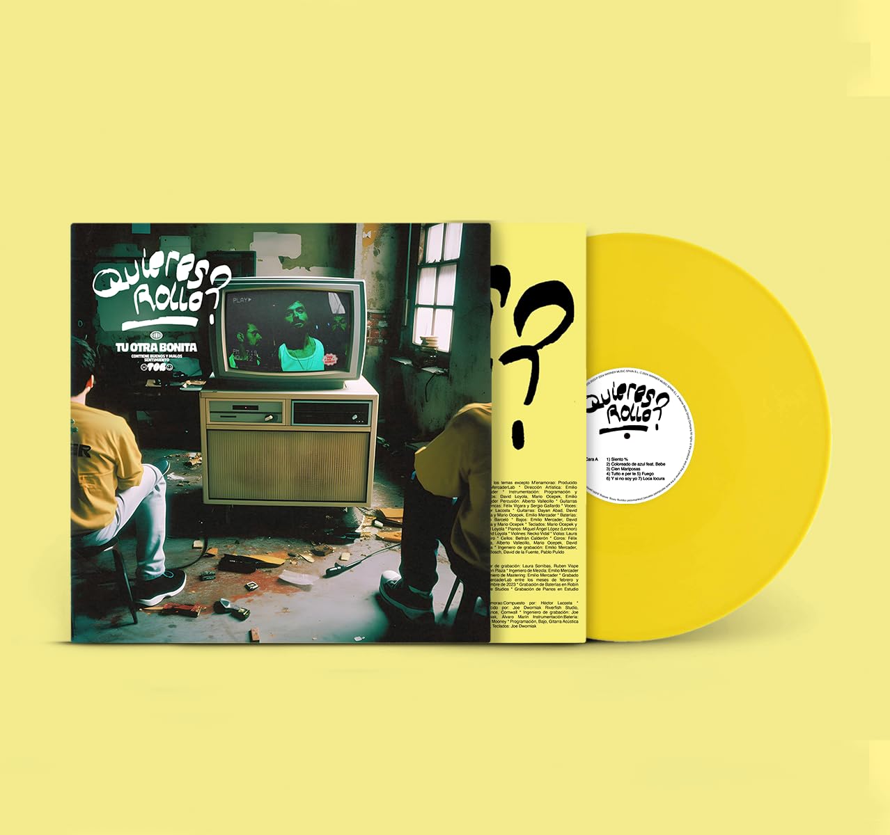 Tu Otra Bonita - Quieres Rollo - Yellow Vinyl [LP] Vinyl Record