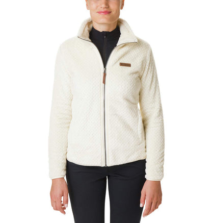 Columbia Women's Fire Side II Sherpa Full Zip, Chalk, Small
