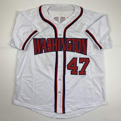 Autographed/Signed Howie Kendrick Washington White Baseball Jersey JSA COA