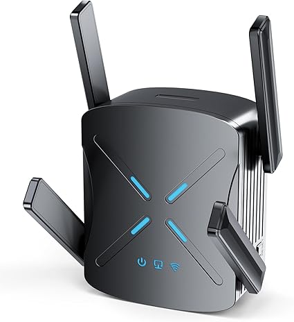2025 WiFi Extender Signal Booster, New Gen Wi-Fi 6 Repeater, Covers Up to 12, 000 sq.ft Range, Dual-Band Internet Booster with Gigabit Ethernet Port, Easy Setup, EasyMesh Compatible (CF-XR182S)