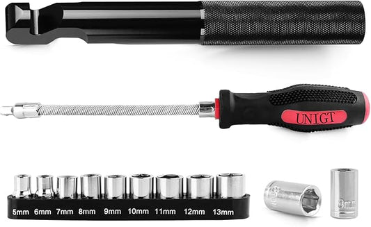 Belt Changing Tool with Clutch Cover Removal Tool Kit Compatible with Polaris 800 900 S 1000 XP XP4 General 1000 - Combo Package