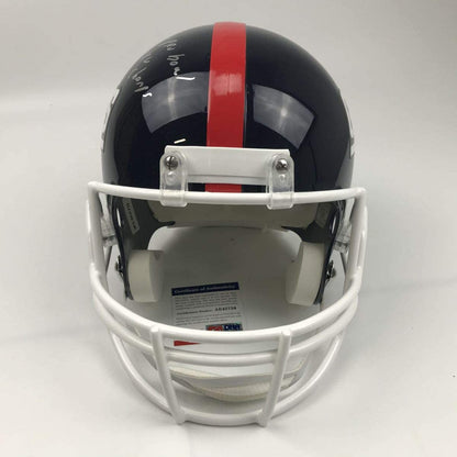 Autographed/Signed Rodney Hampton Inscribed New York Giants Full Size FS F/S Replica Football Helmet PSA/DNA COA
