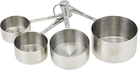 Cuisinart CTG-00-SMC Stainless Steel Measuring Cups, Set of 4, Silver