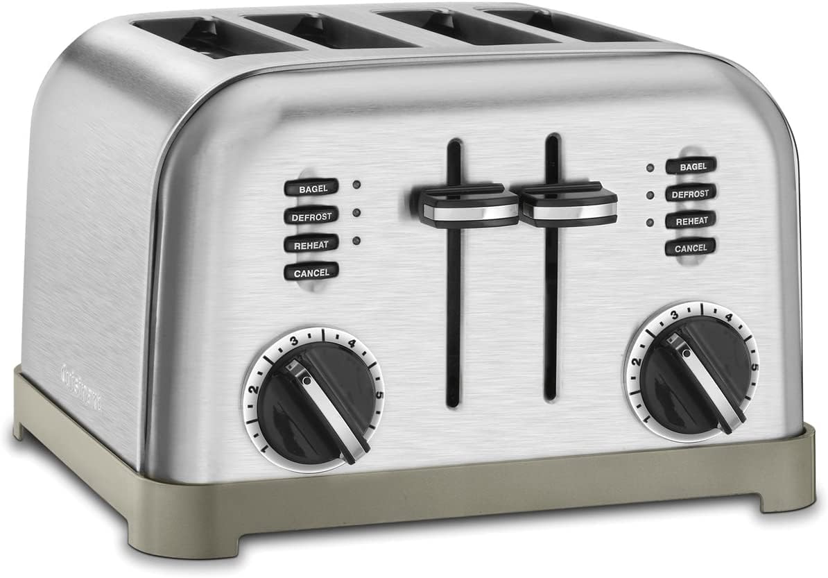 Cuisinart CRC-400 4 Cup Rice Cooker, Stainless Steel Exterior