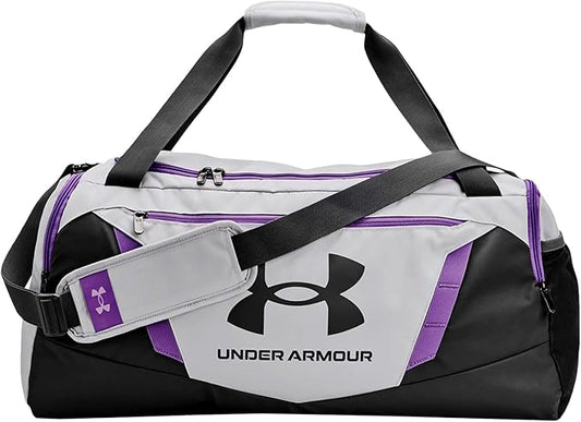 Under Armour Unisex-Adult Undeniable 5.0 Duffle, (014) Halo Gray/Provence Purple/Castlerock, Medium