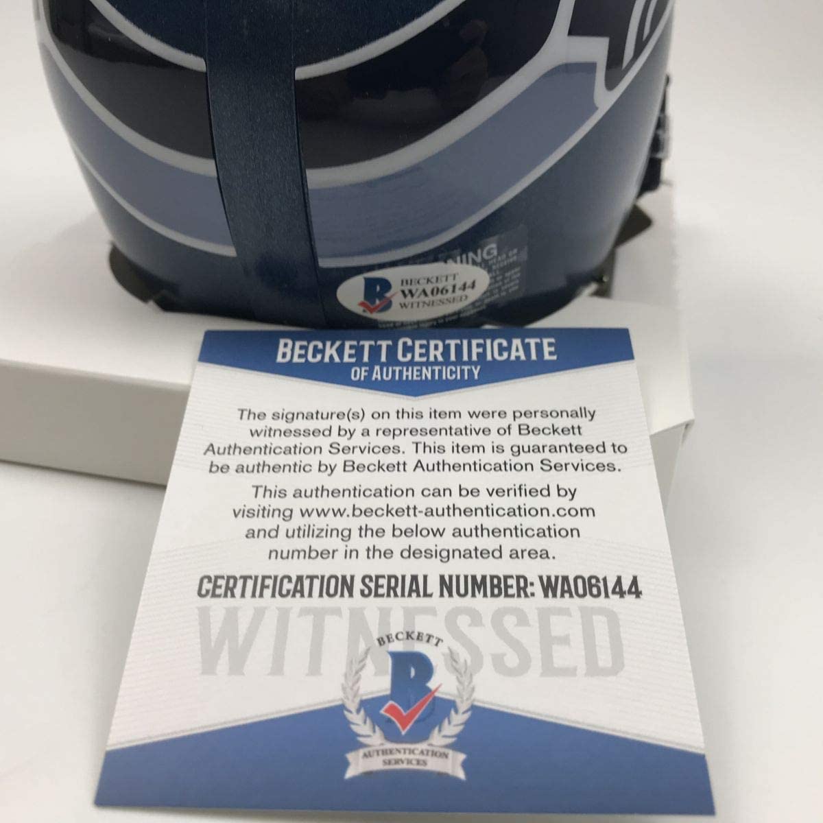 Autographed/Signed Shaun Alexander Seattle Seahawks Football Mini Helmet Beckett BAS COA