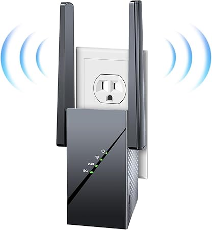 2025 WiFi 6 Extender Internet Booster for Home, Longest Range up to 18k sq. ft, 3Gbps Dual Band Faster Speed Access Point, Wireless Internet Repeater with Gigabit Ethernet Port, Mesh WiFi, 1-Tap Setup
