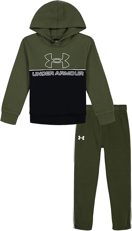 Under Armour UA RIVAL COLOR BLOCK SET, Marine OD Green/Black Colorblock, 3T