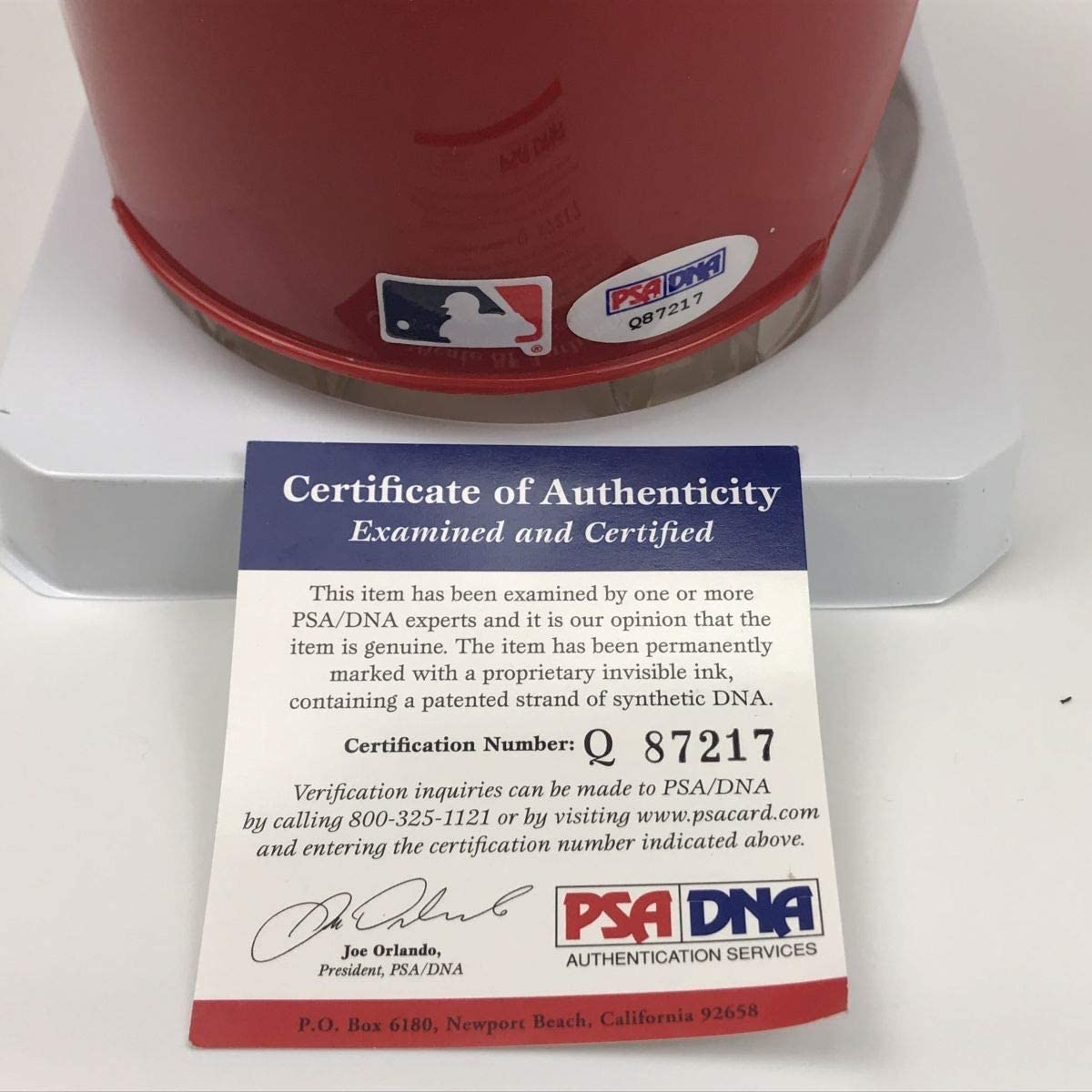 Autographed/Signed Bryce Harper Philadelphia Phillies Mini Baseball Helmet PSA/DNA COA