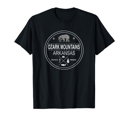 Ozark Mountains Arkansas Distressed T-Shirt - Streetwear Style Men Women