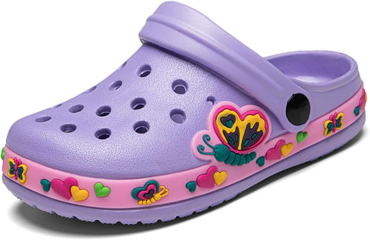 BMINFEE Kid's Girls Boys Clogs Garden Shoes Toddler Slip On Cartoon Slides Sandals Beach Slipper Children Water Sneakers