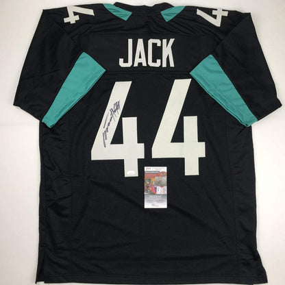 Autographed/Signed Myles Jack Jacksonville Black Football Jersey JSA COA