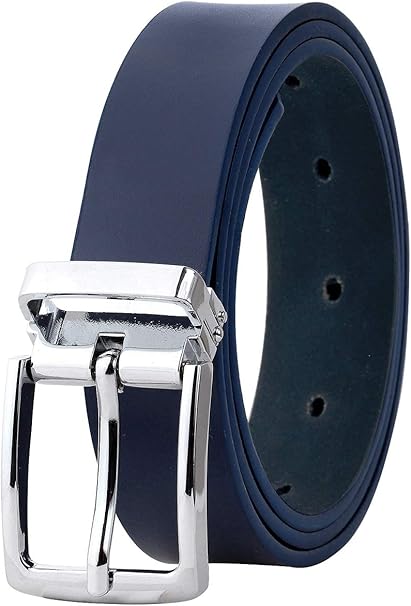 Falari Kids Leather Belts for Boys All Occasion 1" Trim to Fit - One Piece Leather Cutting