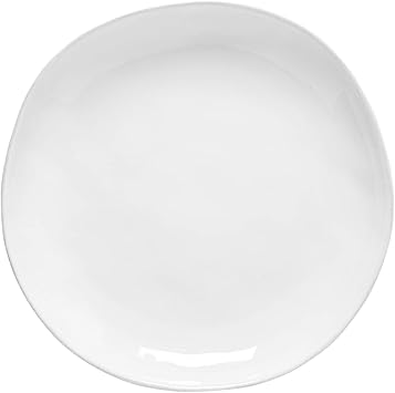 Costa Nova Ceramic Stoneware 11'' Dinner Plate - Livia Collection, White | Microwave & Dishwasher Safe Dinnerware | Food Safe Glazing | Restaurant Quality Tableware