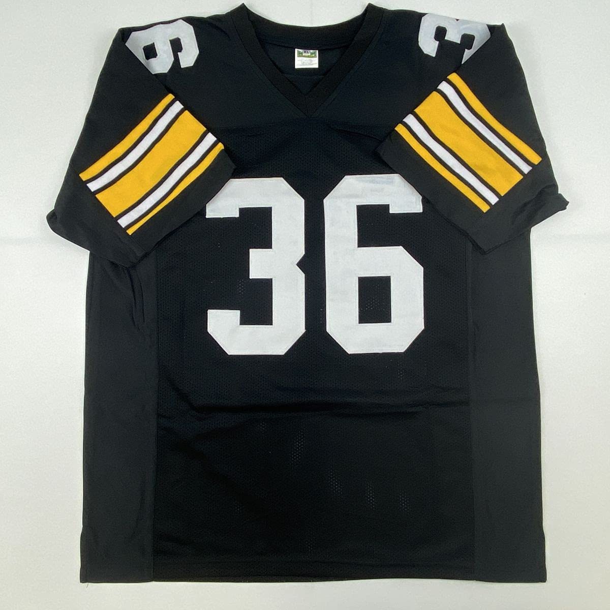 Autographed/Signed Jerome Bettis Pittsburgh Black Retro Football Jersey JSA COA