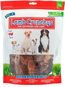 PCI Lamb Crunchy Natural Lamb Lung Slices (8oz)