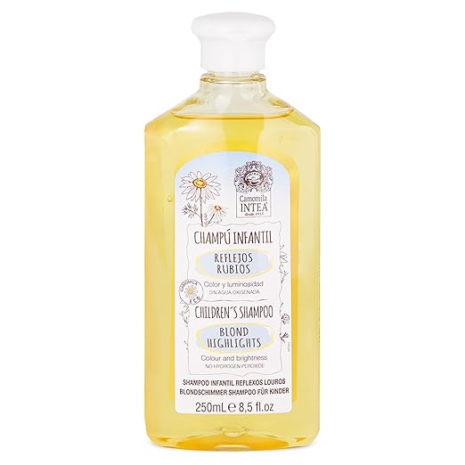 Intea Camomila Kids Shampoo for Blonde Highlights ‰ÛÒ 8.5Oz Chamomile Shampoo Hair Lightener for Kids ‰ÛÒ Natural Extract Toddler Shampoo with No Silicones or Parabens