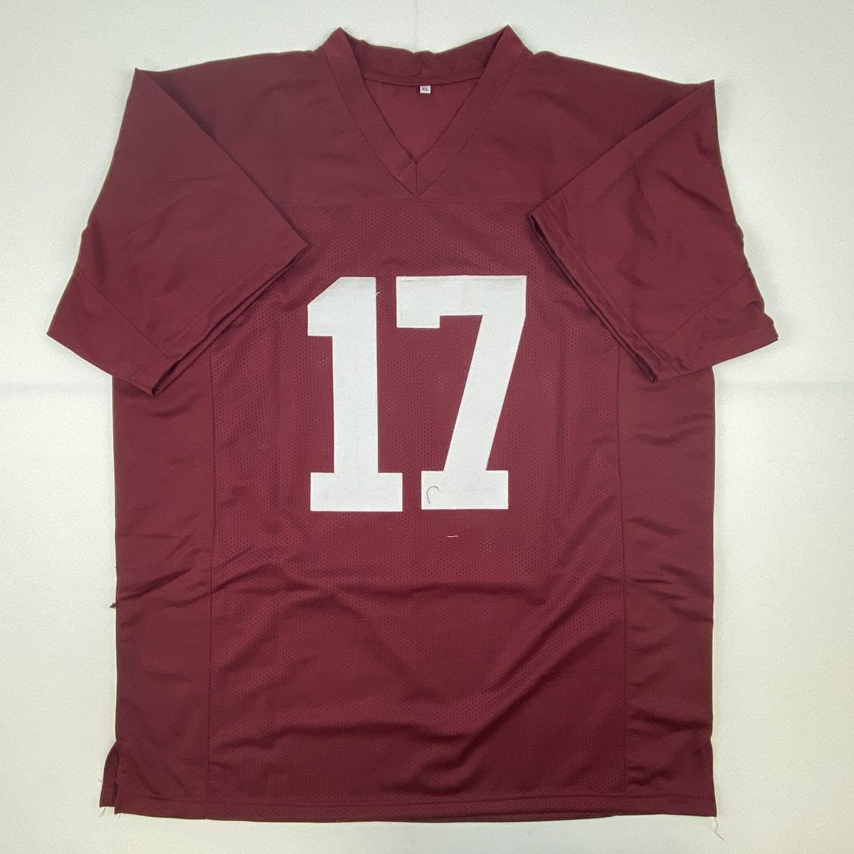 Autographed/Signed Jaylen Waddle Alabama Red College Football Jersey Beckett BAS COA