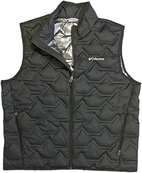 Columbia Mens Walker Mill Heat Seal Down Vest (as1, alpha, l, regular, regular, Black, L)